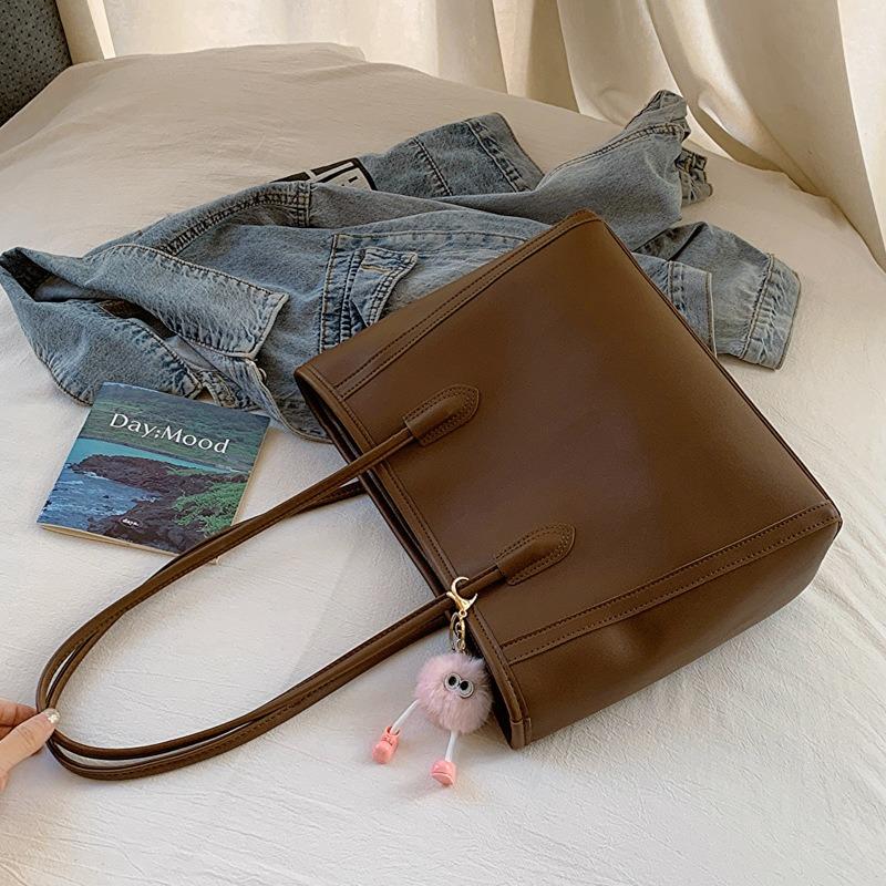 

Досуг Большая вместительная сумка-тоут Сумка через плечо Сумка женская сумка коричневый