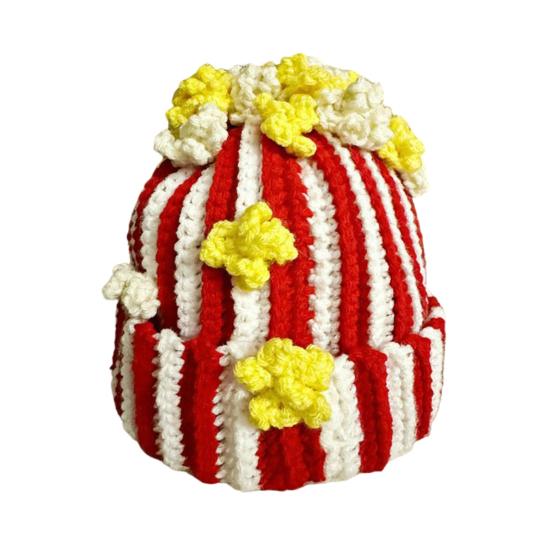 

В язана шапка Зимова теплота Товста пряжа Гачком 3D Попкорн Еластична шапка М яка затишна Головний убір для холодної погоди