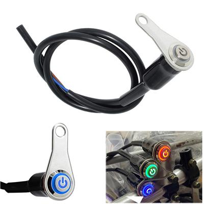 LED Motorradschalter Wasserdicht 12V Nebelscheinwerfer Lampen Motorrad Hupe Druckknopf