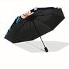 1 Stück faltbarer Regenschirm mit himmlischem Blumendruck, 8 Speichen, lässig, langlebig, leicht, tragbar, Reise-Regenschirm für Männer & Frauen yy250728069