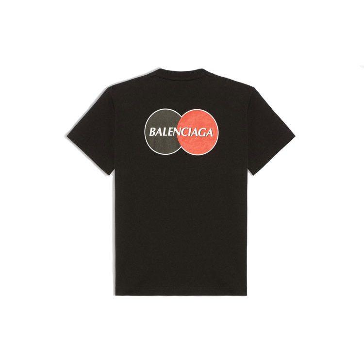 Balenciaga Credit Card Logo T Shirt 'Black' 612964TIV791000