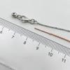 5pcs Adjustable Needle Clasp Beading Necklace Flat O Chain Fashionable Women's Jewelry Making Craft Accessory