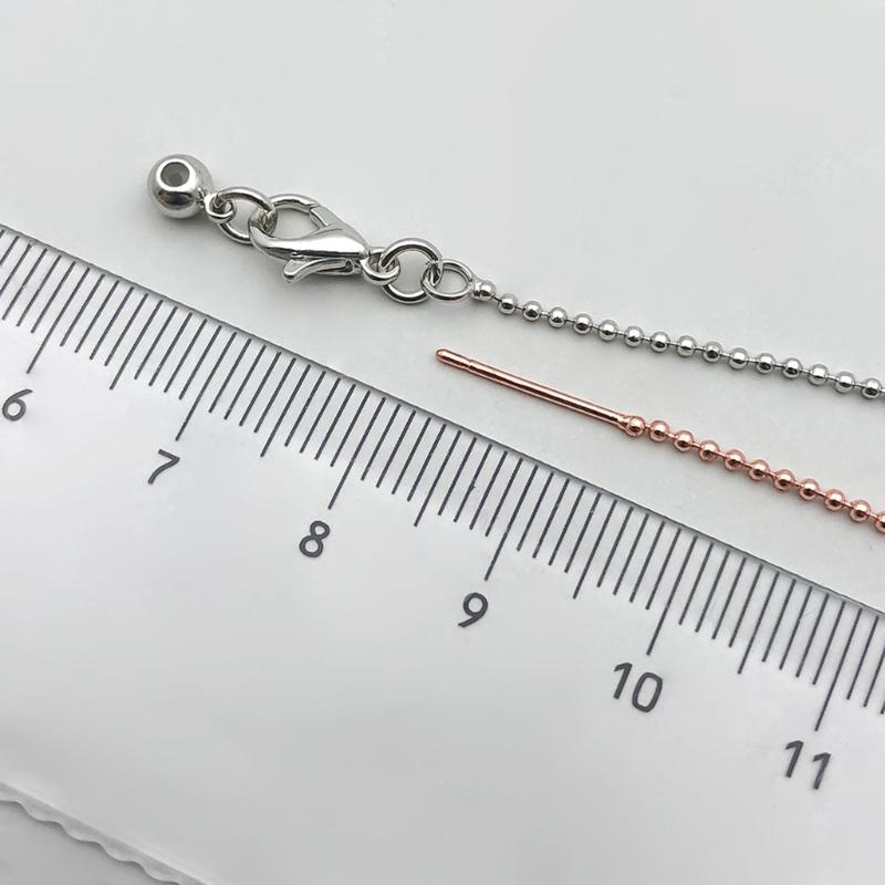 5pcs Adjustable Needle Clasp Beading Necklace Flat O Chain Fashionable Women's Jewelry Making Craft Accessory
