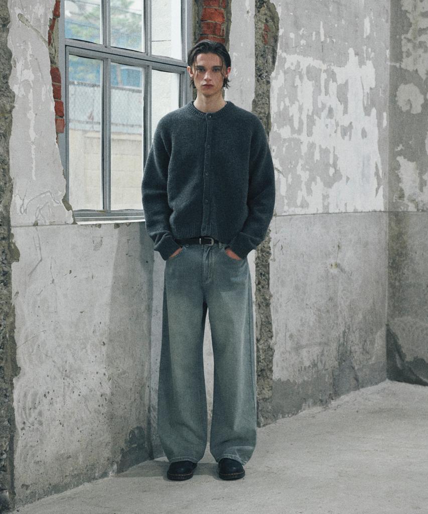 Glw Solid Hazzi Knit Cardigan Charcoal