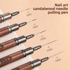 Nail Art Ultra-fine Pull Line Pen Professional Painting Pen French Hook Line Construction Special Phototherapy Pen Set Tool