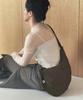 Zoeet Pebble Shoulder Fabric Bag (Cocoa)