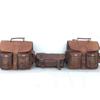 Real Leather Motorcycle Saddle Bags Two Leather Side Pouch Panniers Pouch