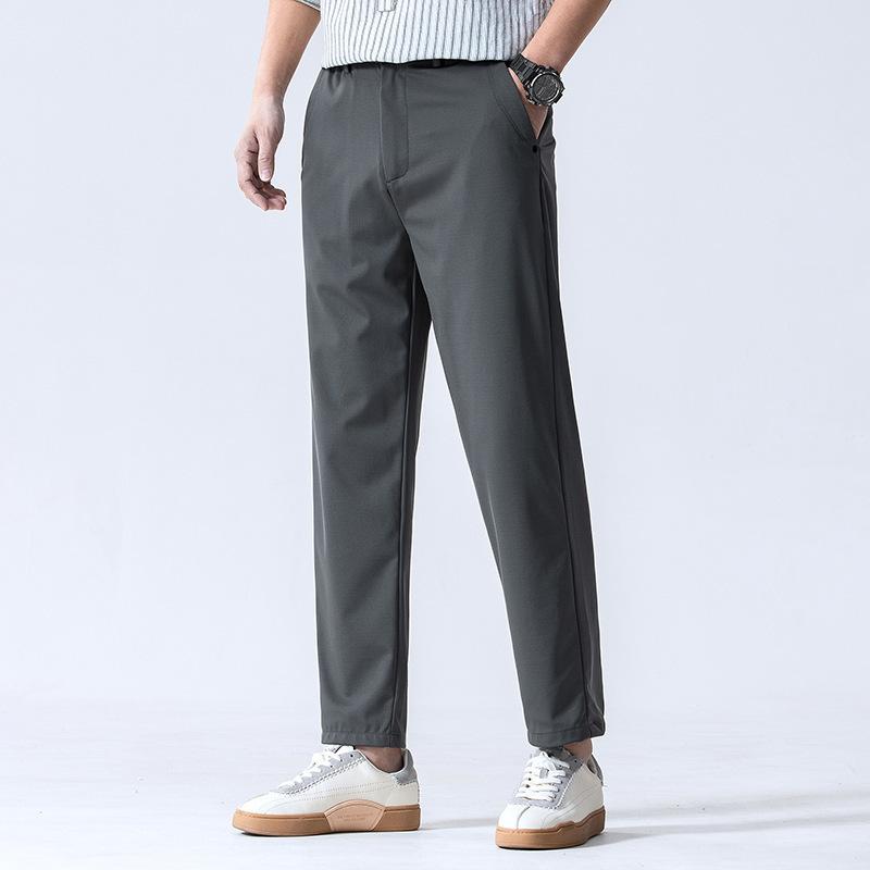 Men's spring and autumn new men's casual trousers fashion trend Slim straight hundreds of trousers male