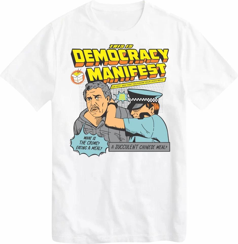 This Is Democracy Manifest T-Shirt Men's Tracksuit Cotton Casual Sportswear O-Neck Pullover Short Sleeve Tops Summer Streetwear
