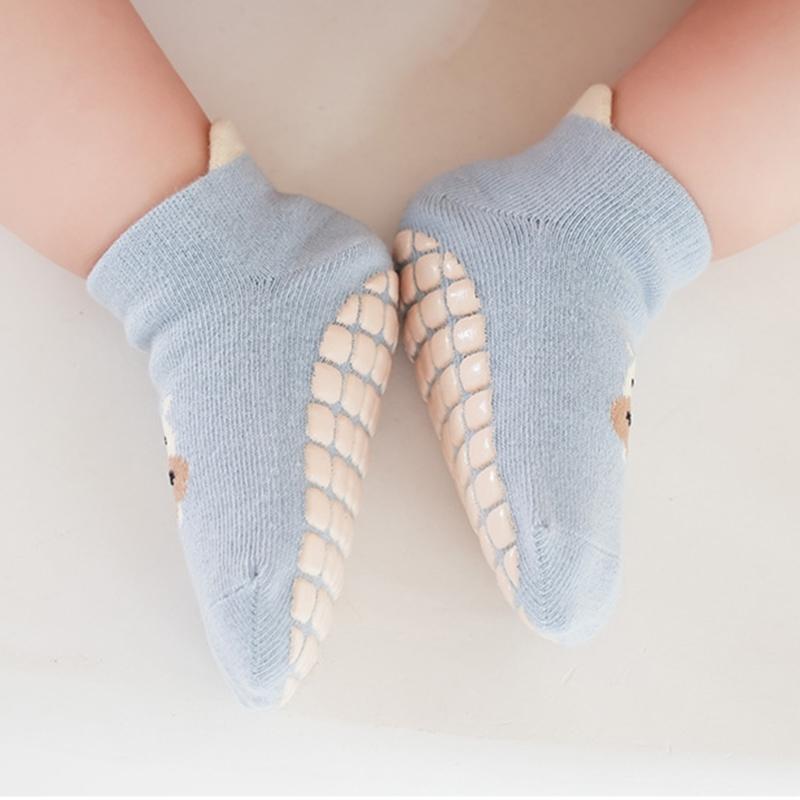 Baby Nonslip Socks Soft & Breathable Floor Socks Cotton Fabric for Toddler Learning to Walk Ages 0 to 3 Year