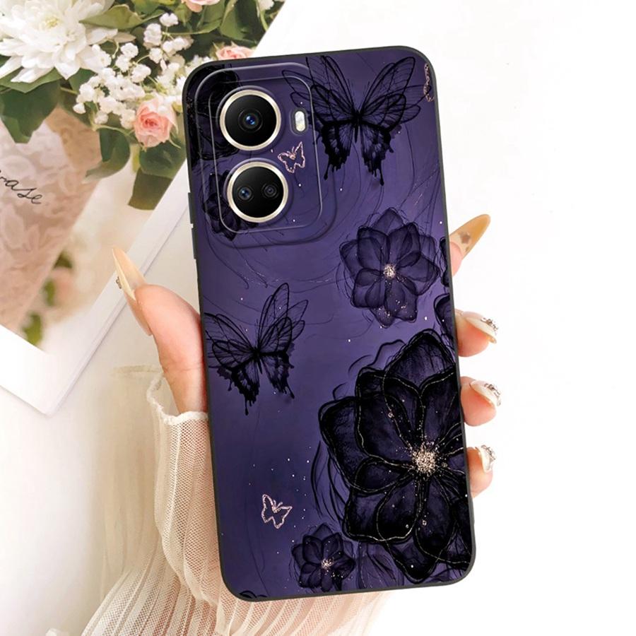 For Huawei nova 10 SE Case BNE-LX3 Soft Matte Camera Protective Bow flower Phone Case For Huawei Nova10SE Cover Coque 6.67''