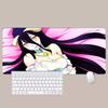 O-Overlord Albedo Anime Mouse Pad Rubber Thicken Overlock Gaming Table Mat Office Computer Keyboard Pad PC Mousepad