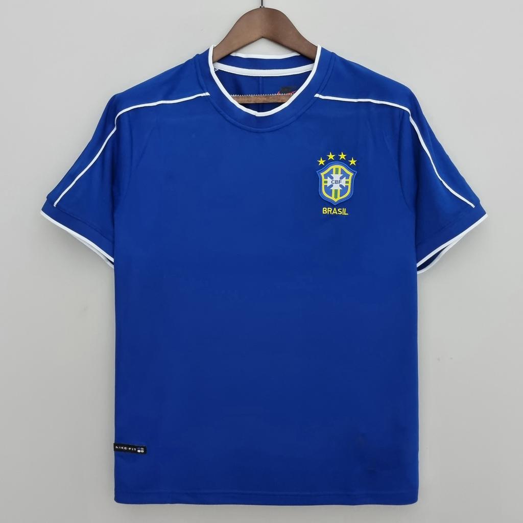 Fünf Sterne Brasilien Heim Auswärts 980204 Retro Trikot Nationalmannschaft Fan Edition Thailändischer Fußball