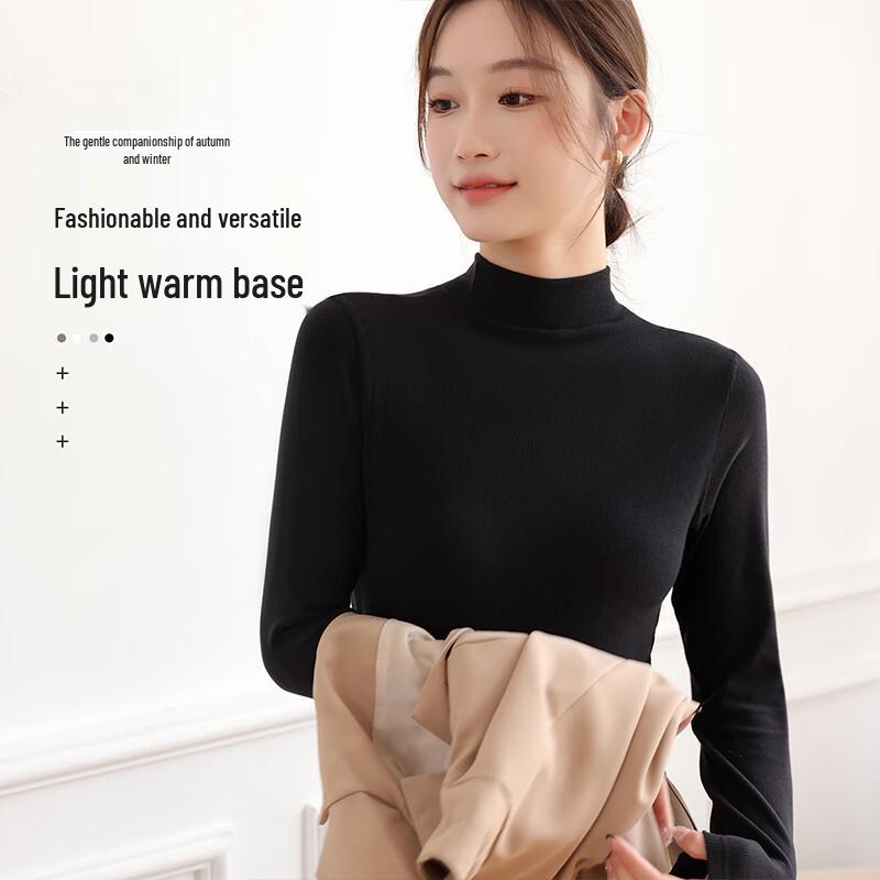 Xueqiman Women's Semi-High Collar Base Layer Top