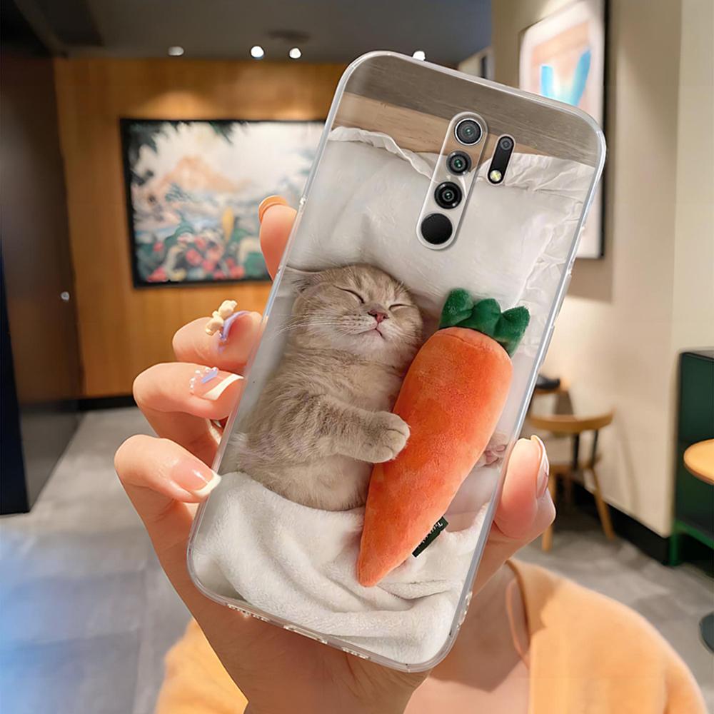 Phone Case For Xiaomi Redmi 9 Cute Panda Phone Cover For Redmi 9 Prime Redmi9 Cases Funda Soft Silicone Protective Back Cover