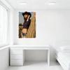 Sexy Woman Vintage Western Countryside Tin Sign Grassy Field Cowboy Hat Denim Shorts Metal Poster for Bar Home Cafe Wall Decor