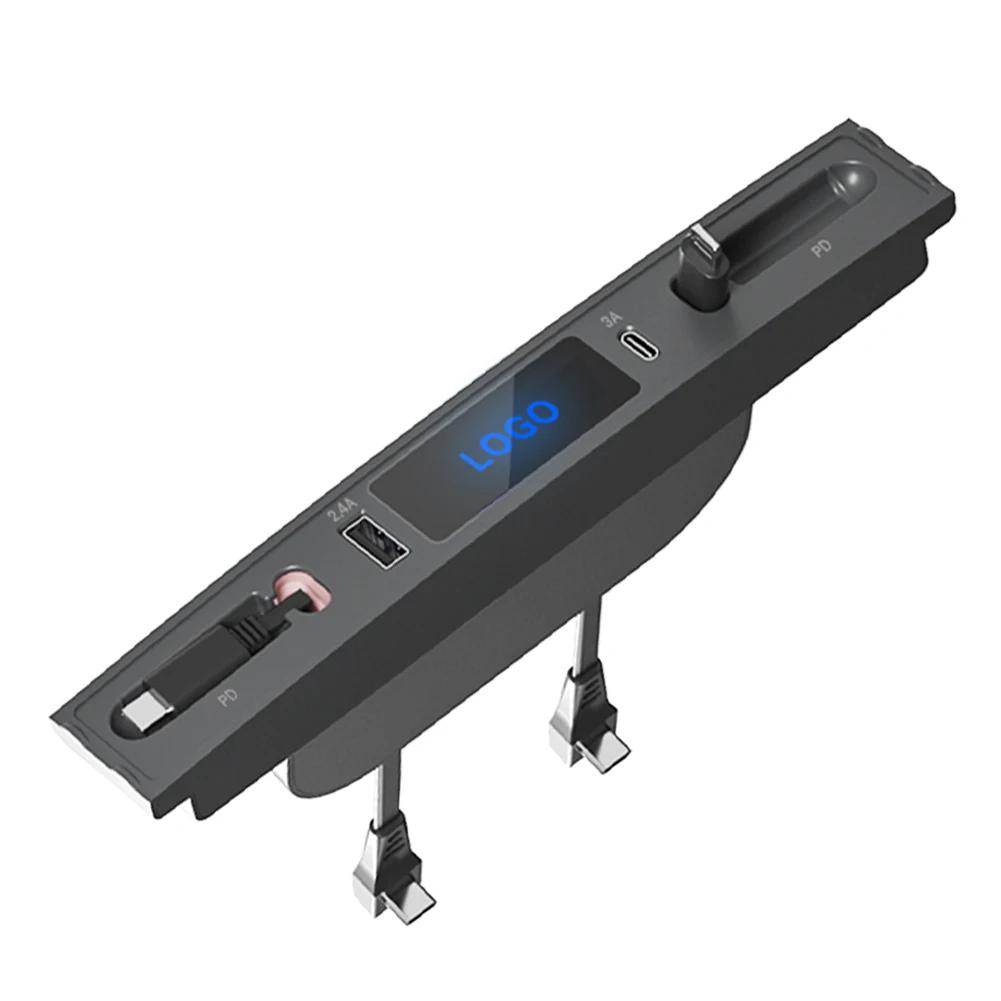 

Shunt Hub Extension Dual USB Docking Station 27W PD USB Centre Console Adapter Digital Display Plug and Play for Tesla Model 3 Y