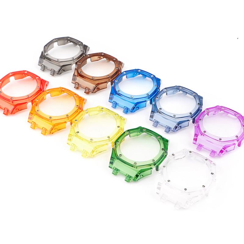 Modification Kit For Casio G-SHOCK GA-2100 GA-2110 GA-B2100 Fluororubber Strap GA2100 Men Bezel Watch Band Bracelet