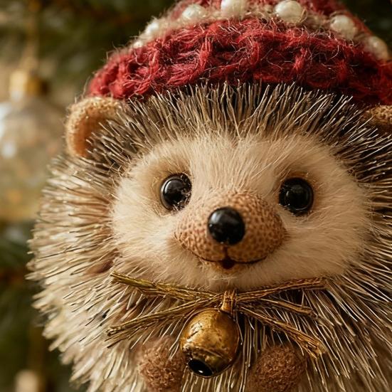 Ornements Gland Animaux de la Forêt Acrylique Pomme de Pin Animal Décoration d'Arbre de Noël Rustique sur le Thème de la Nature Décoration d'Intérieur pour les Amoureux des Animaux