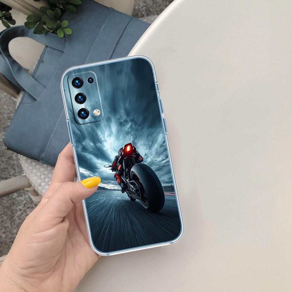LO95 Motorcycle Racing Phone Case for Motorola Moto G40 G04 G05 One Ace Action  Fusion + Plus Hyper Macro Vision Zoom