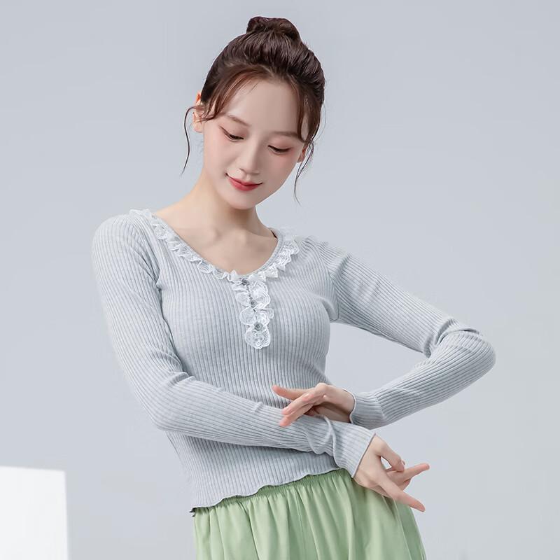 WEZHO Women s Modern Dance Knitted Sweater