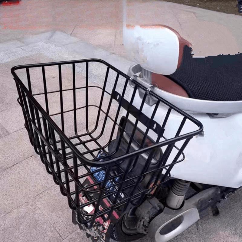 Waterproof Rear Bike Basket for Electric Bikes and Scooters - Thickened Design, Ideal for Students