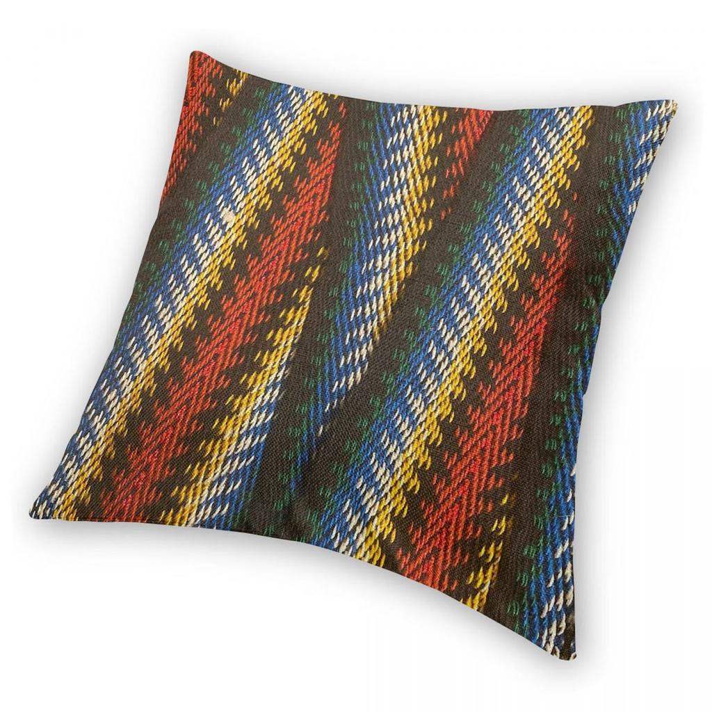 Michif Sash Square Pillowcase Polyester Linen Velvet Creative Zip Decor Car Cushion Cover