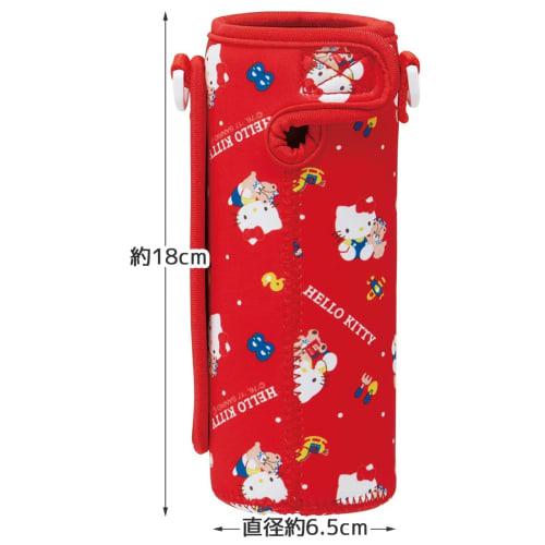 Skater Mug Bottle Cover with Shoulder Belt & Hand Holder Water Bottle Case Water Bottle Cover Hello Kitty '80S Compatible with Sanrio SDC4 / SKDC4 WSS