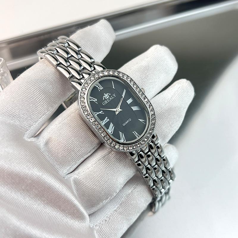 

Мужские часы овальные большая марка с бриллиантами женские популярные кварцевые часы