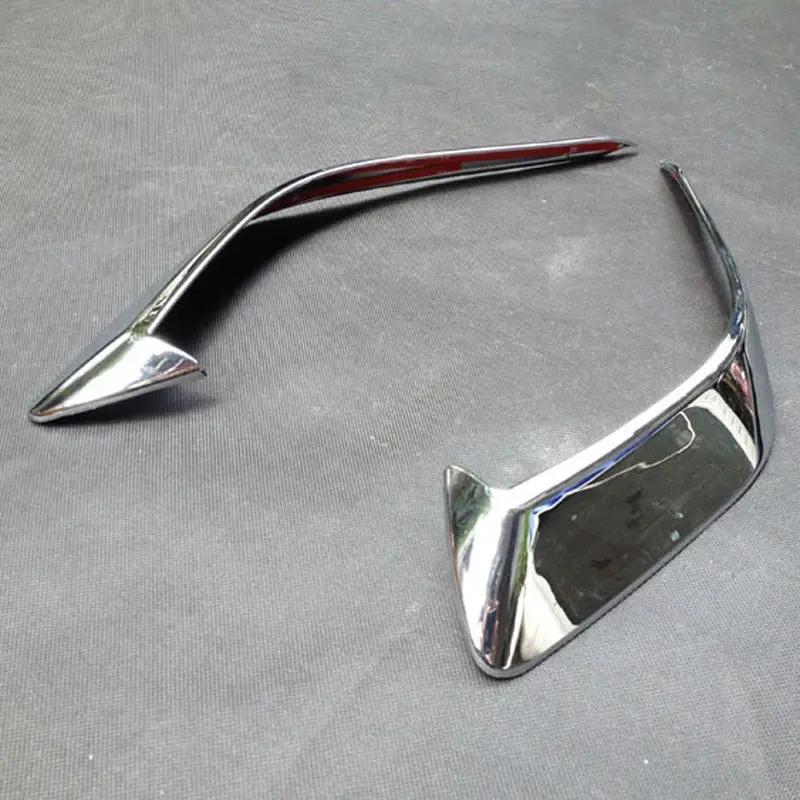 For Mazda 3 Axela 2014 2015 2016 ABS Front Fog Light Foglight Lamp Eyelid Eyebrow Strips Cover Trims Car Styling Accessories