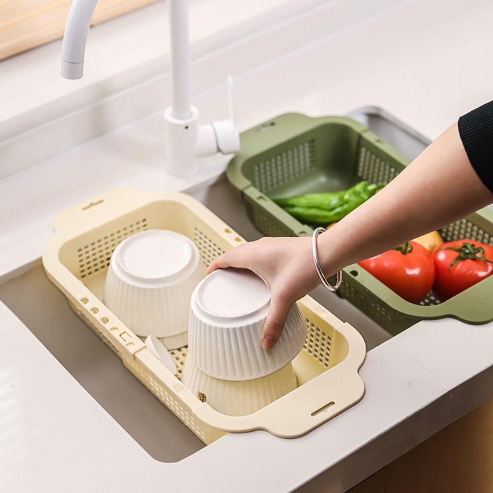 Containers Wash&Drainer Basket Multifunctional Storage Basket Kitchen Drain Basket  Fresh Vegetable