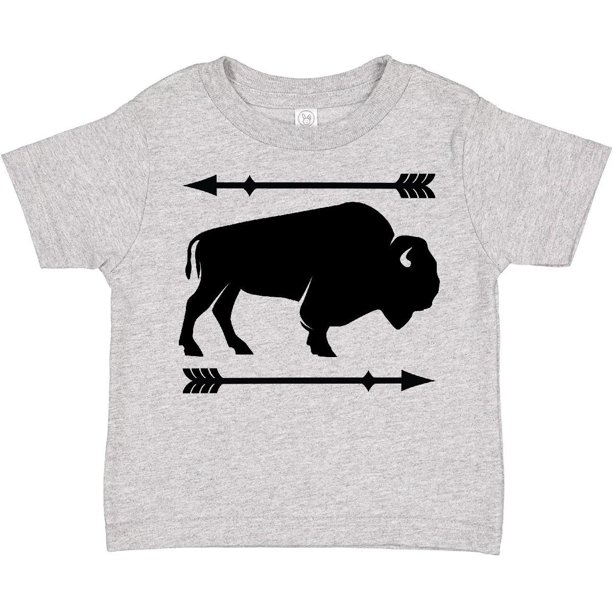 Inktastic Buffalo Cute Animal Western Toddler T-Shirt West Wild Arrow Silhouette 150