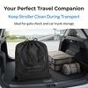 Handheld Stroller Protective Cover Bag Wear-resistant Oxford Cloth Large Space Baby Stroller Storage Pouch