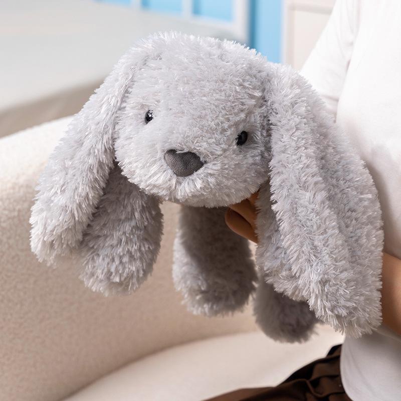 Soft lying rabbit doll plush toy long-eared rabbit small white rabbit doll girl soothing rag doll lop-eared rabbit
