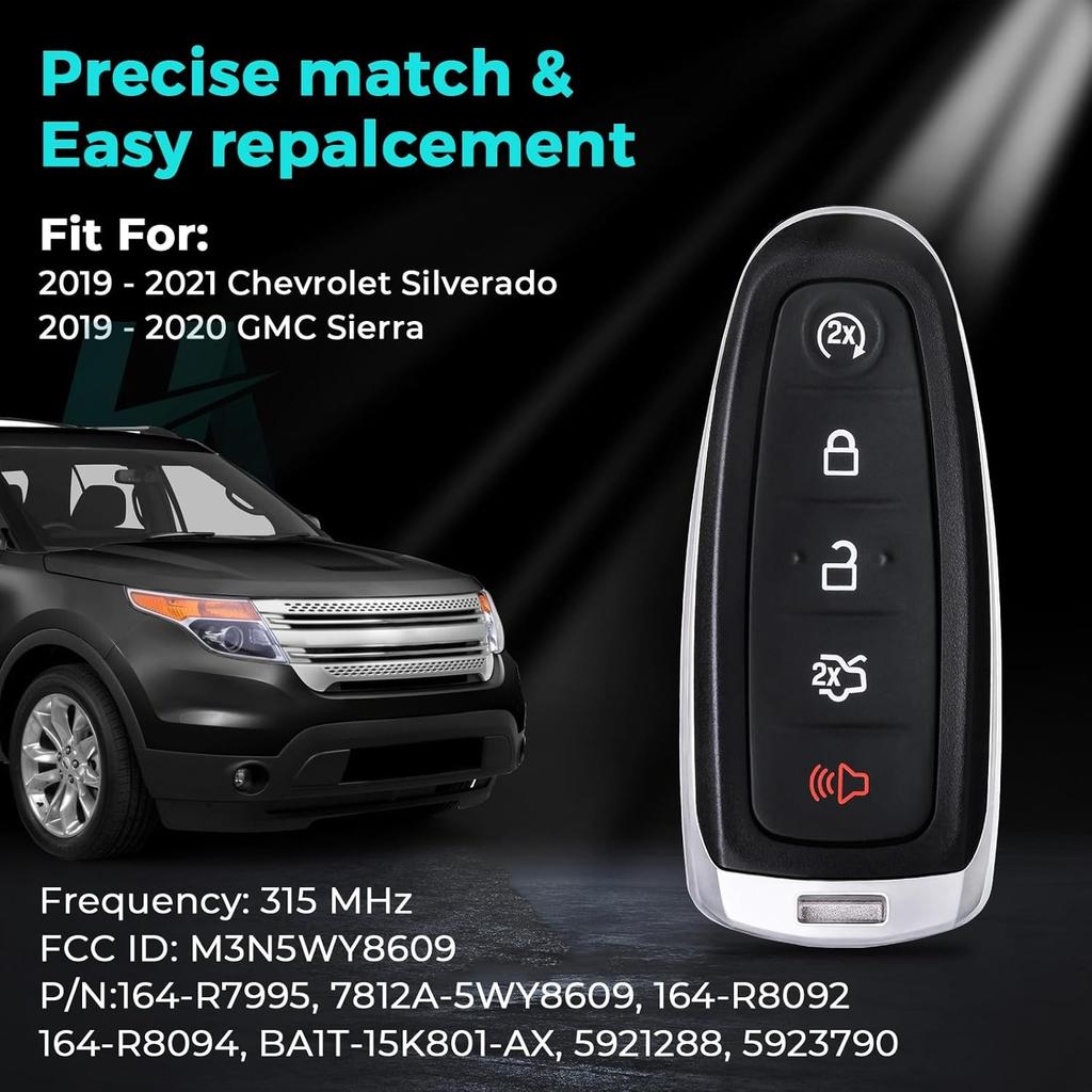 Key Fob for Flex Explorer Escape 2013-2017, Keyfob Replacement for Edge Foc