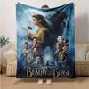 1 Stück, Beauty and the Beast inspiriertes Wohndekor-Decke, weicher Überwurf für Sofa, Bett, Reisen