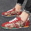 Designer Men's Casual Shoes Graffiti Printed Canvas Shoes for Men High Quality Breathable Running Shoes Lightweight Men Sneakers