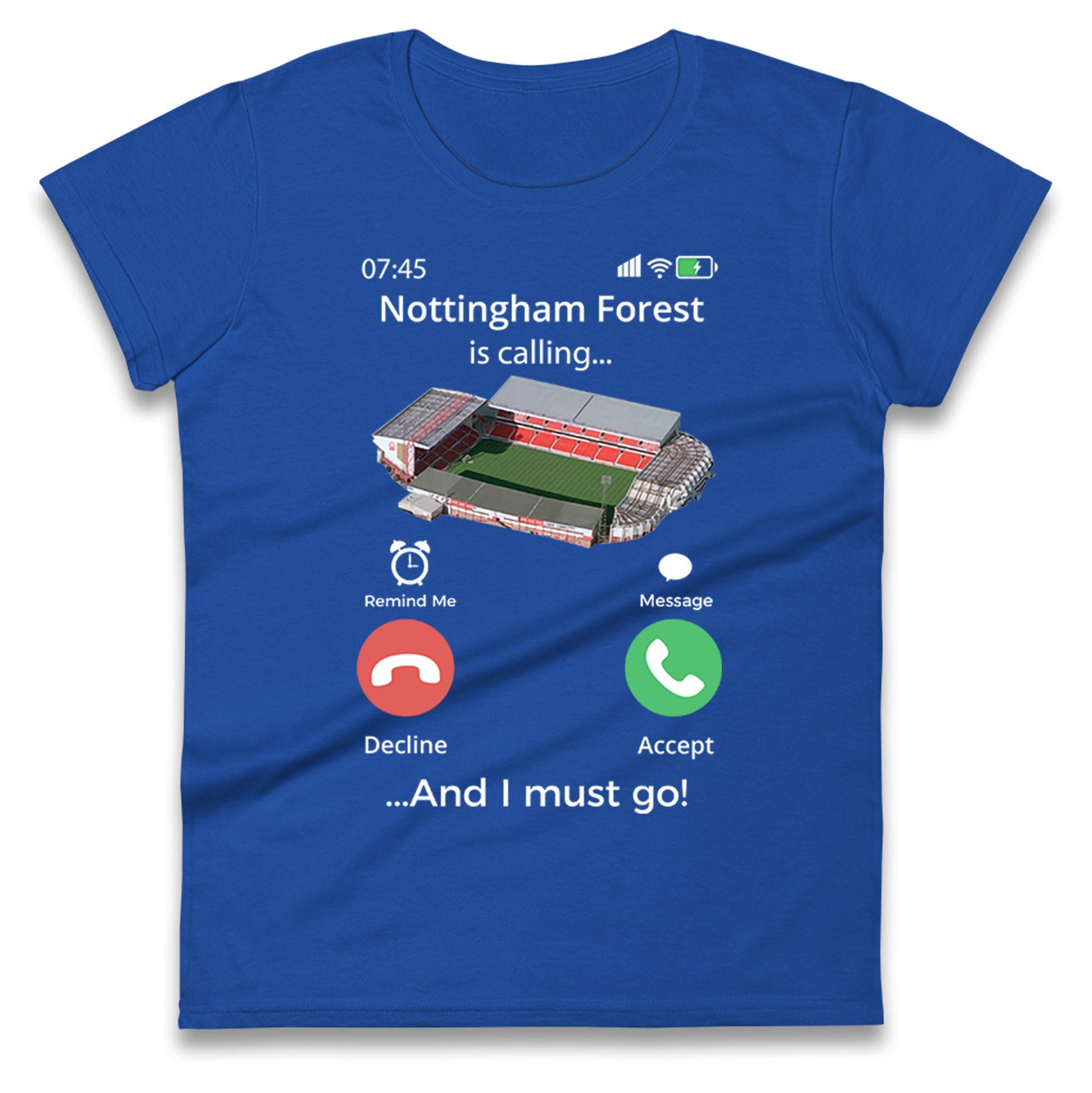 Nottingham Forest Football Womens T Shirt Mens Tops Tees Unisex Nottingham Forest Is Calling Top S
