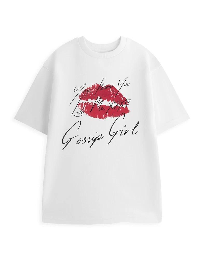 Gossip Girl Short Sleeved TShirt womens White Official Merch