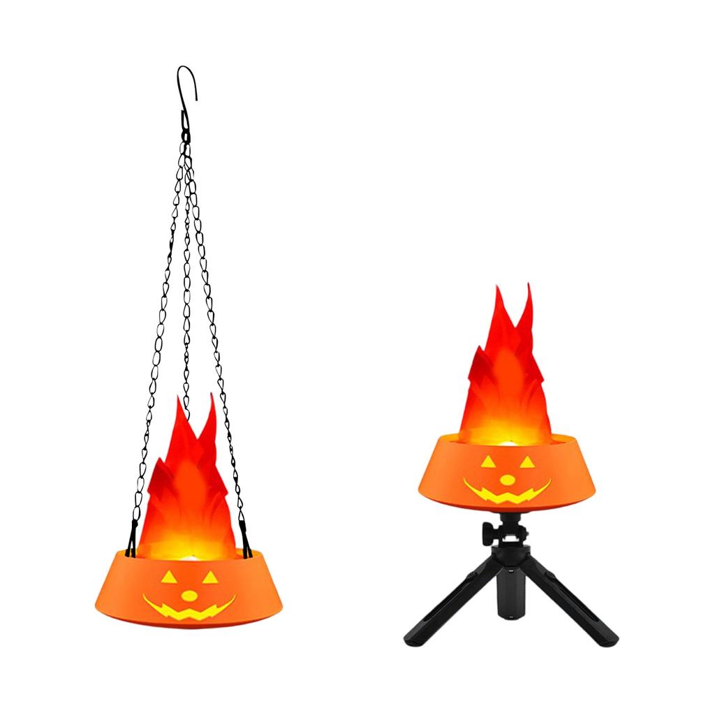 Charging LED Simulation Flame Light Halloween Brazier Light Decorative Ambient Light