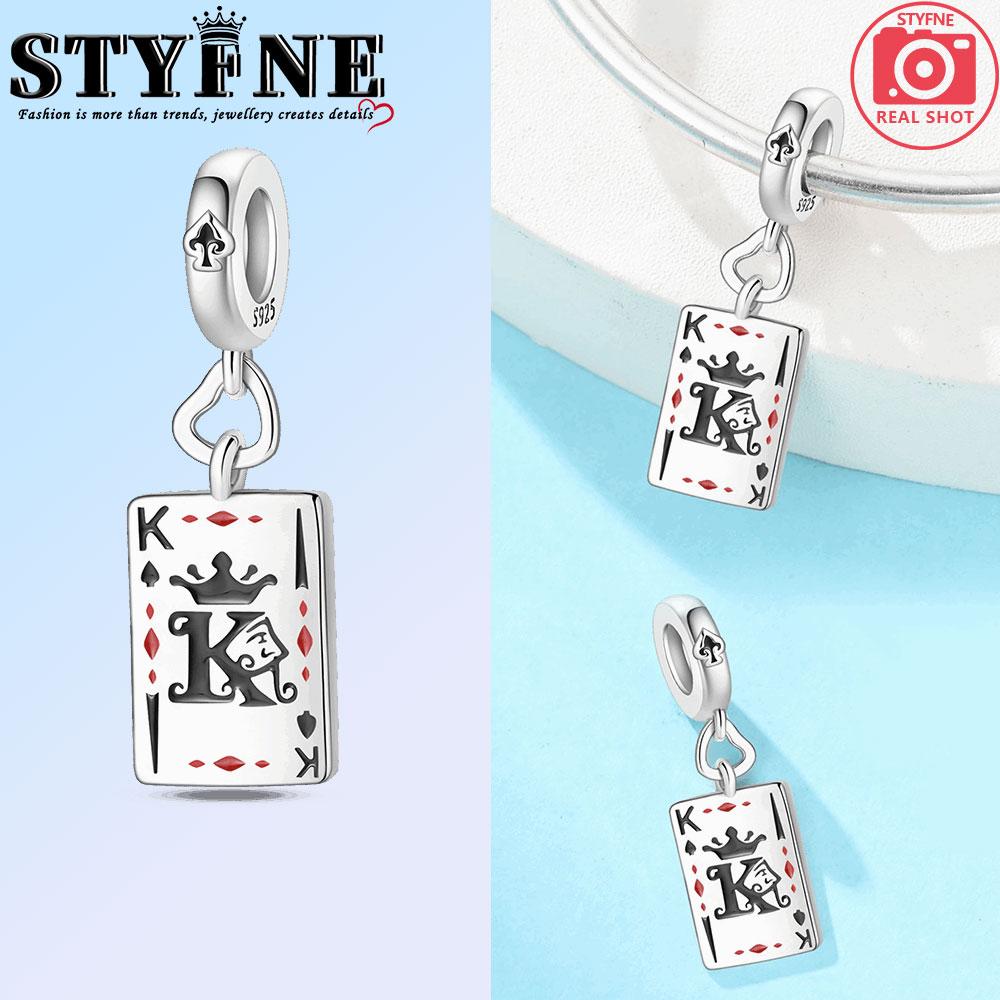 Poker Series Copper Hearts, Spades, Clown K J A 10 Charms Beads Fit 3Mm Original Bracelets Diy Jewelry Birthday Gift