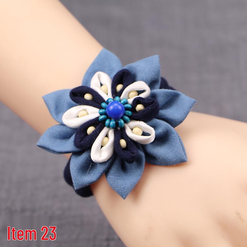 Yunnan Handgefertigtes Indigo Batik Baumwolle Leinen Armband