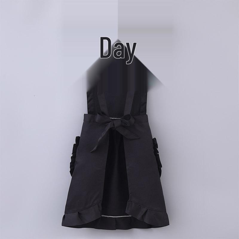 Korean Style Princess Apron: Stylish, Breathable, and Stain-Resistant Kitchen and Restaurant Waist Apron for Women