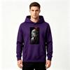 Men Anime Demon Slayer Rengoku Print Pullover Hoodie Casual Long Sleeve Streetwear Sweatshirt