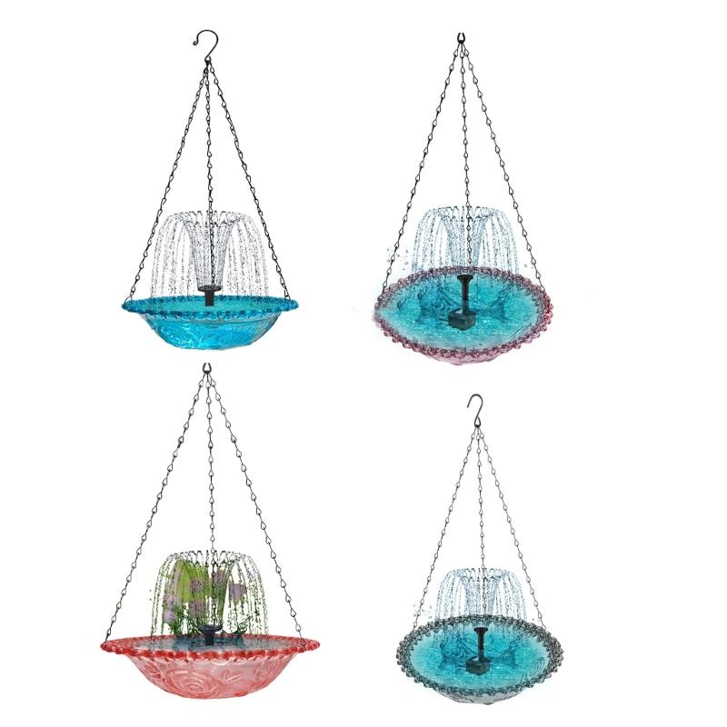 Multifunctional Bird Feeders Bath Tray with Flower Shape for Outdoor Space Lawn Feeder Bright Flower