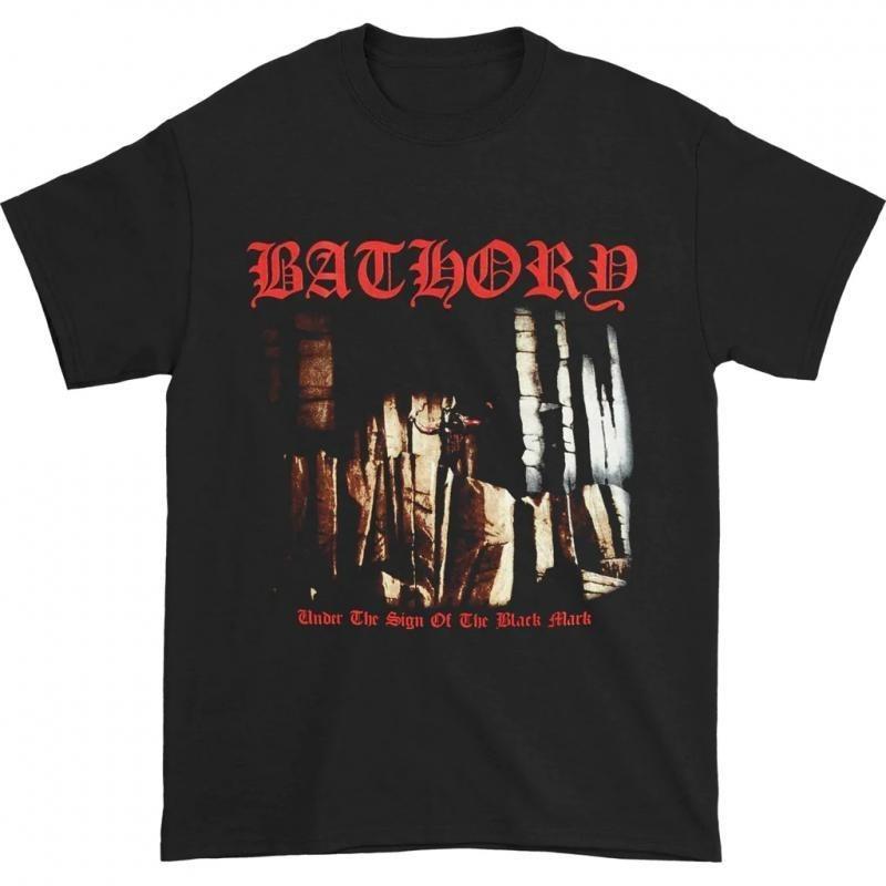 

In The Mid-1980s, The Bathory Black Metal Band Offered American-style Retro Oversized Streetwear Short-sleeved T-shirts. 4XL