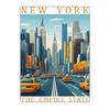 City Landscape Wall Art, Scenery Travel Canvas Painting Modern Poster Prints for Bedroom Living Room Wall Decor