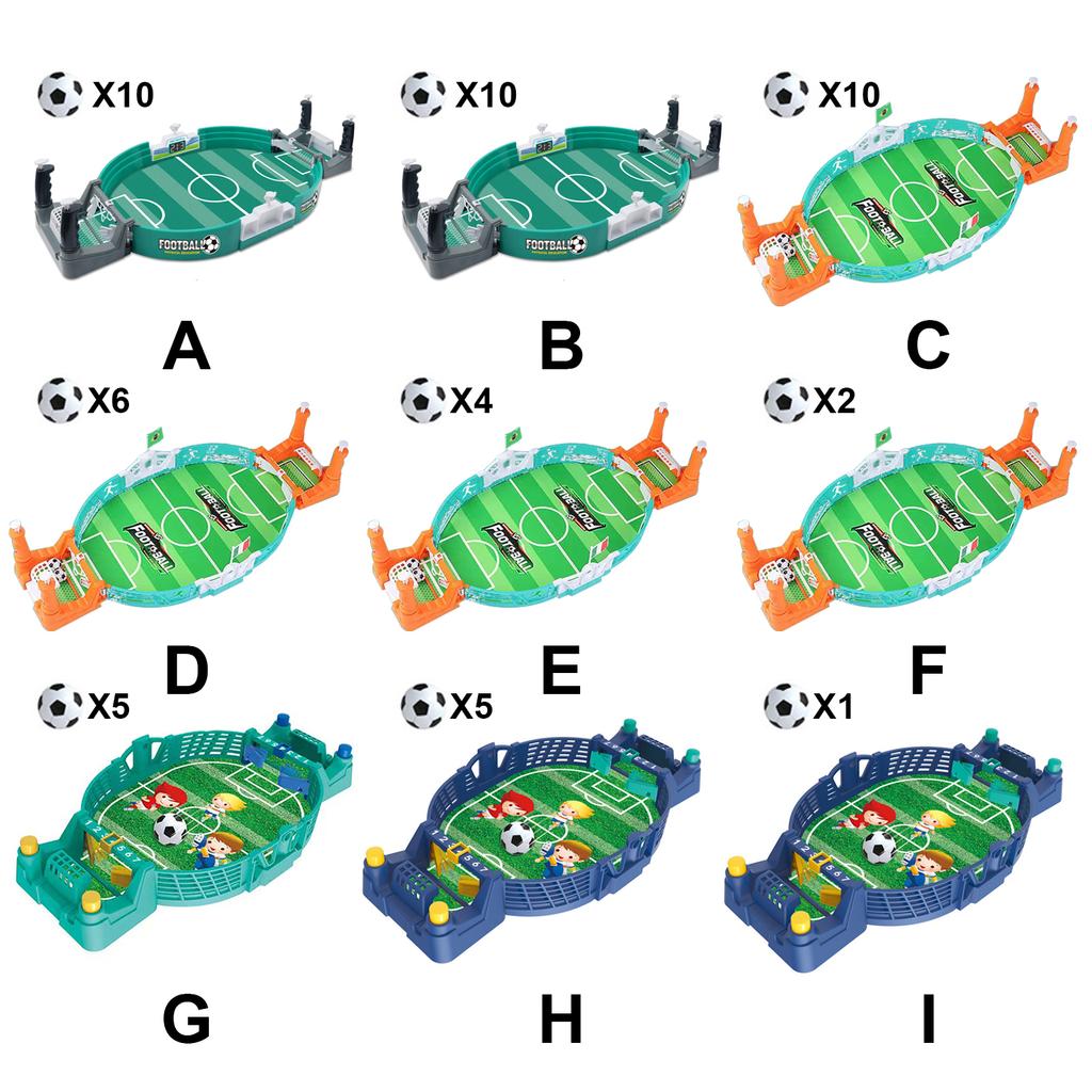 Mini Football Game Interactive Tabletop Football Soccer Board Game with 10 Balls for Adults Kids Family Game Night Green