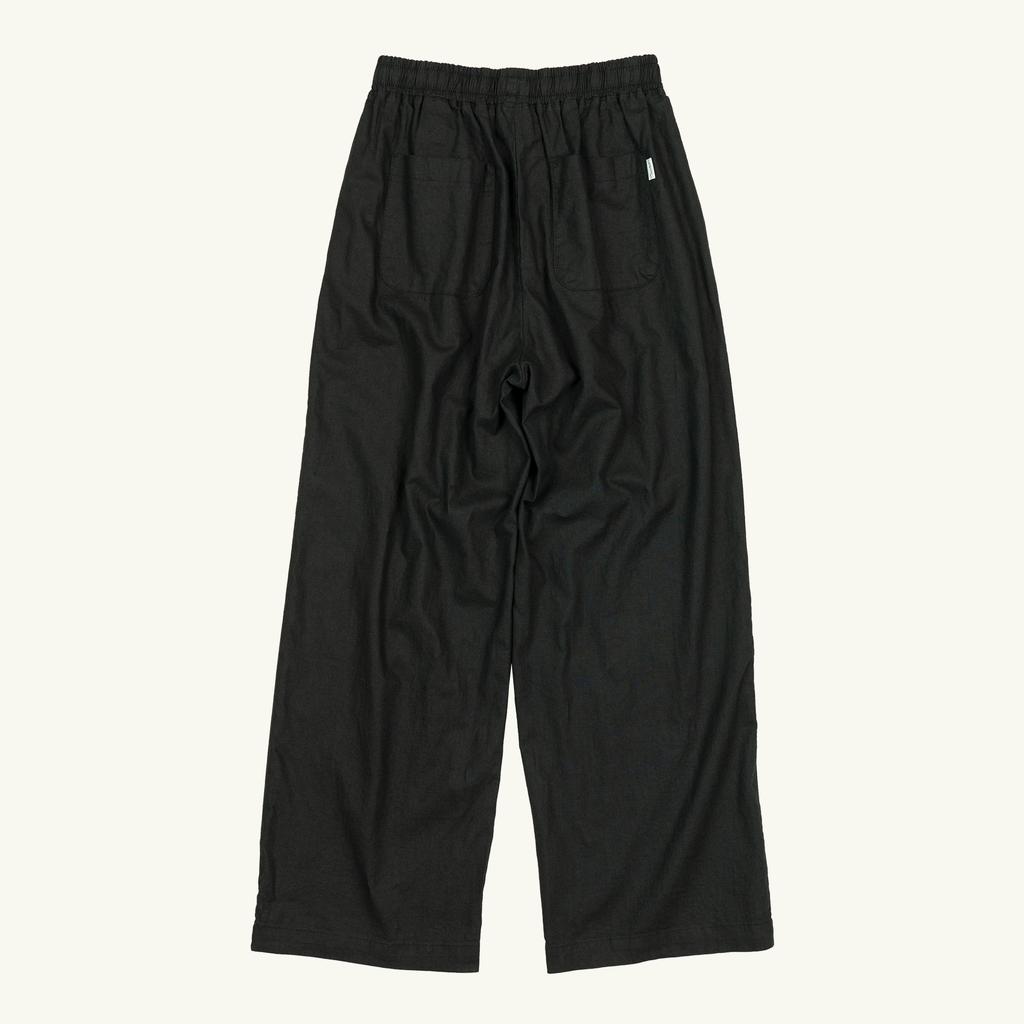 CHIQUITA Wide Long Pants (Linen) Black 242503Sbk