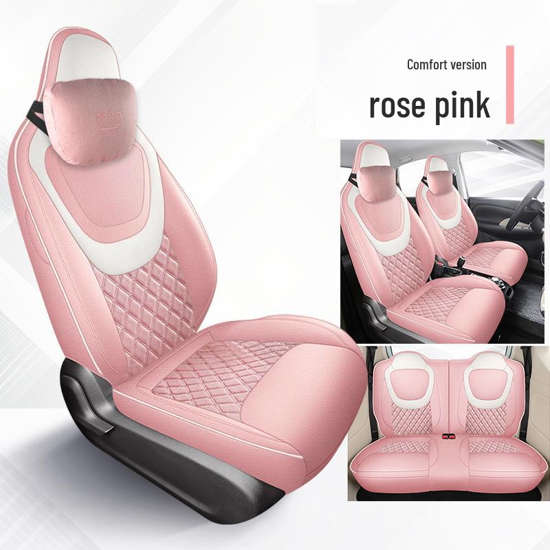 2024 Wuling 3rd Gen Macaron Cotton-Linen Car Seat Cushion, All-Season